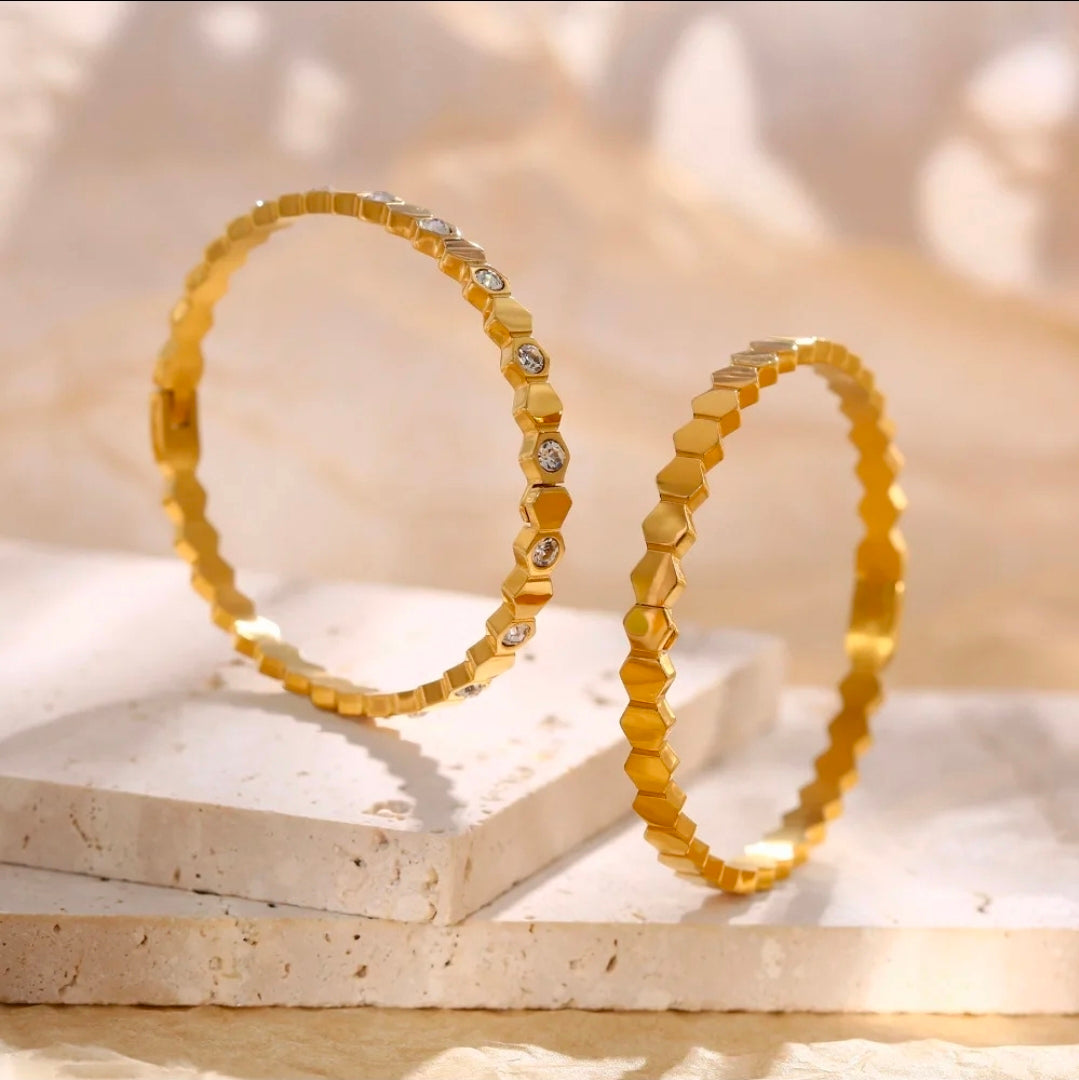Aurora Hex Bangle