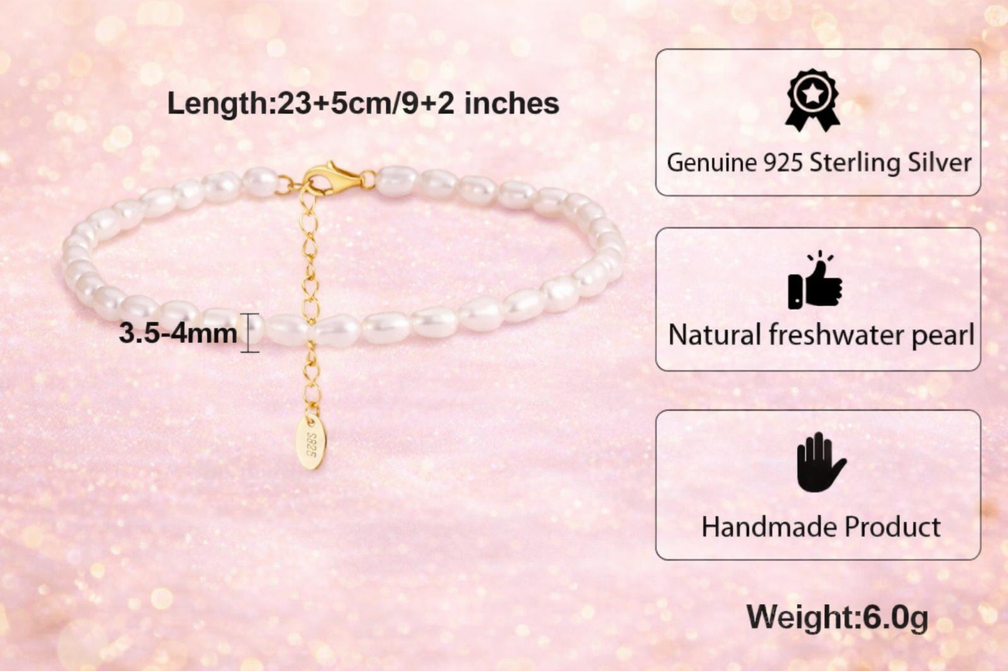 Valinor Pure Pearl Anklet