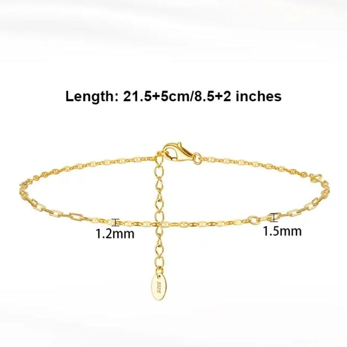 Golden Whisper Anklet