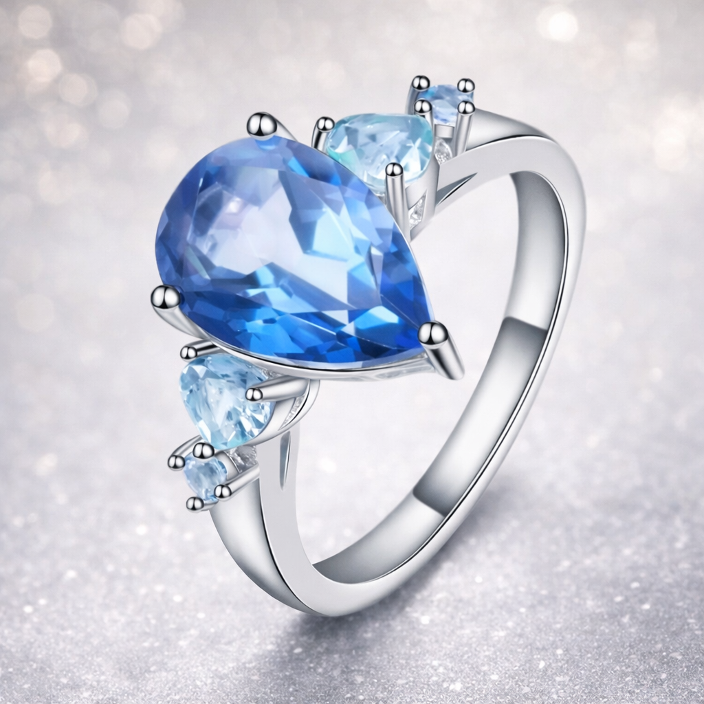 Azure Whisper Ring