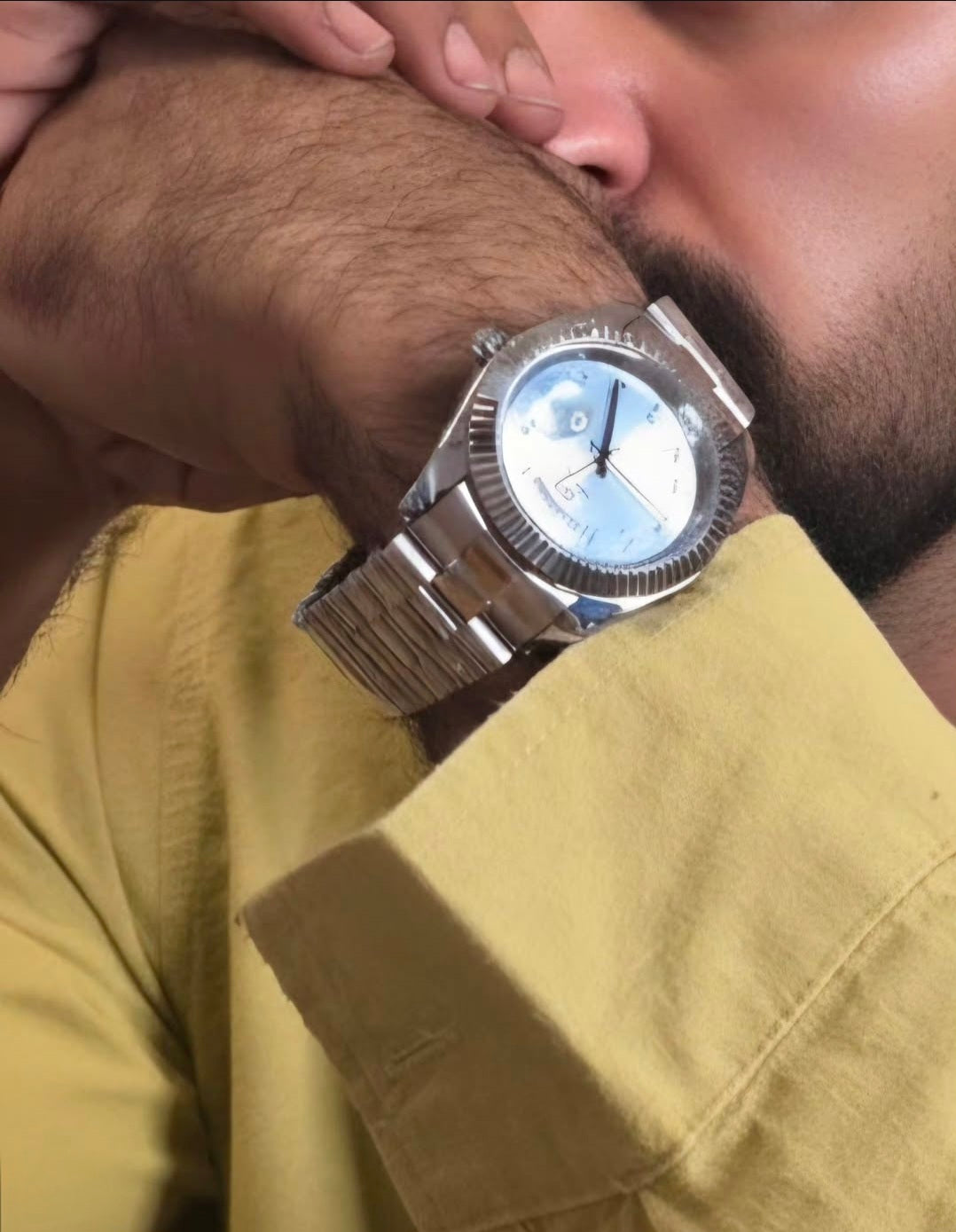 BYMINUTE Azure Day-Date Watch