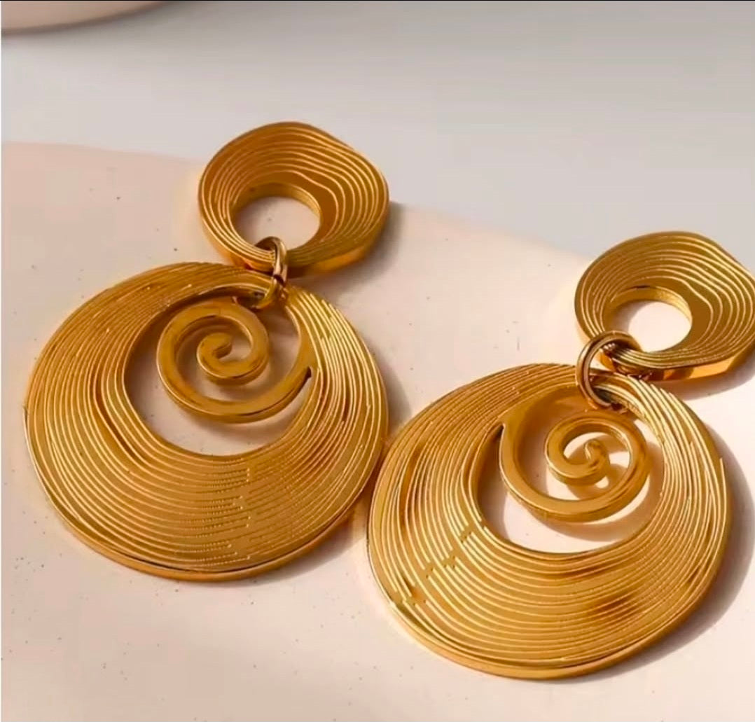 Solara Spiral Earrings