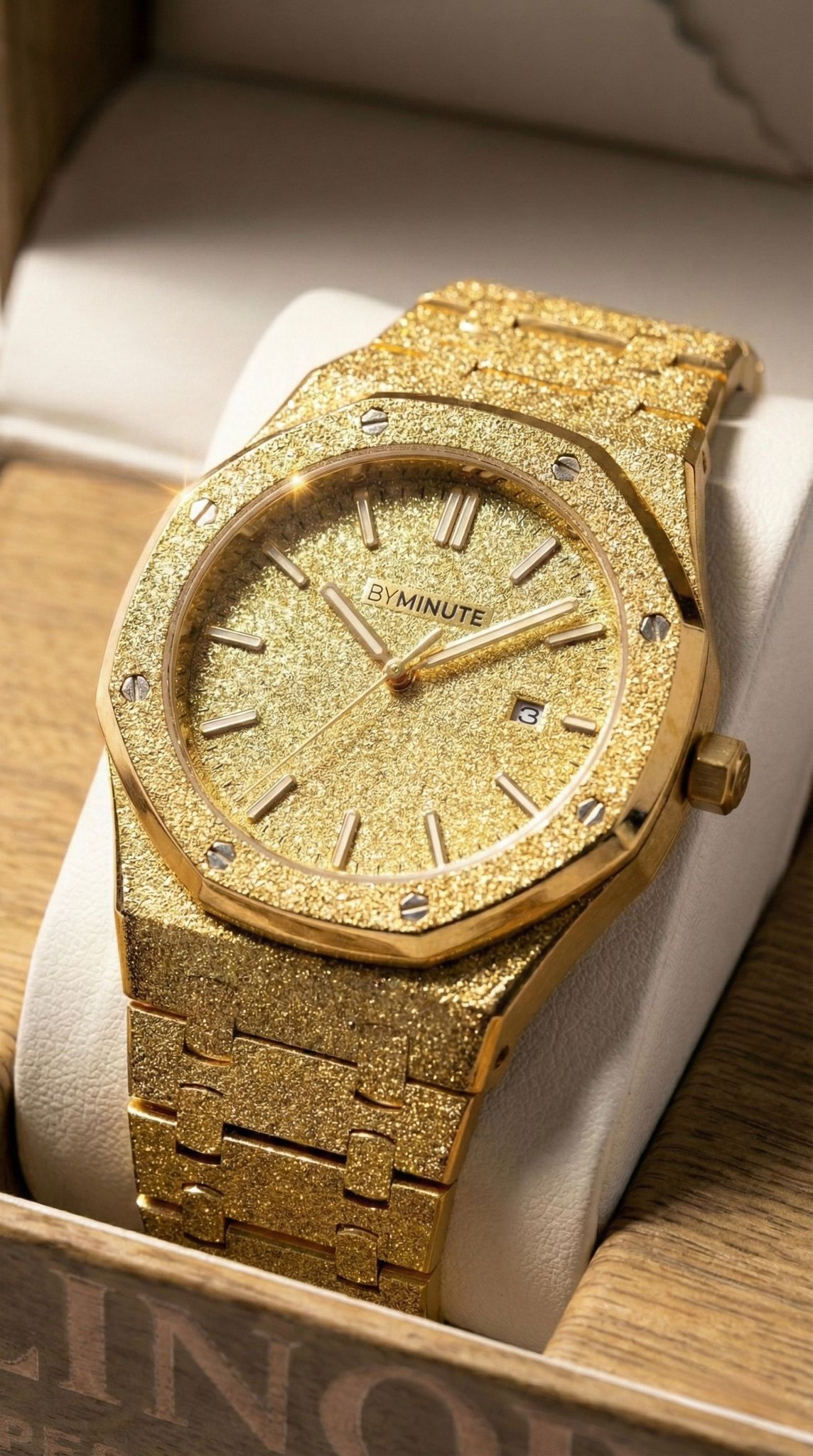 Obsidian Gold Watch
