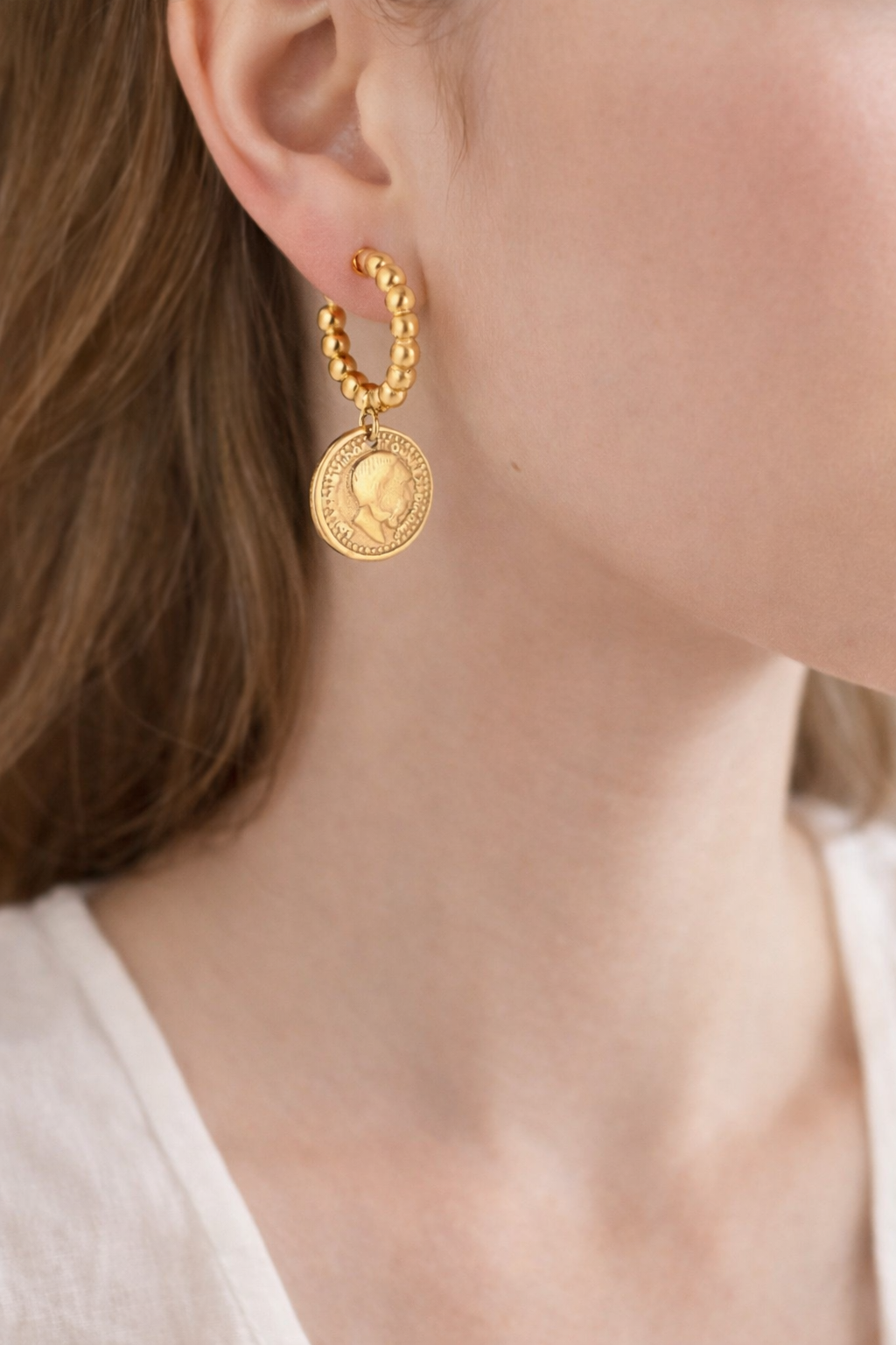 Aurea Coin Earring