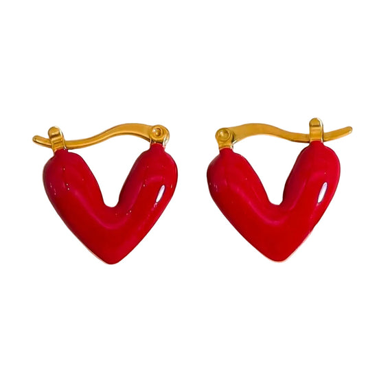 Scarlet Heart Earrings