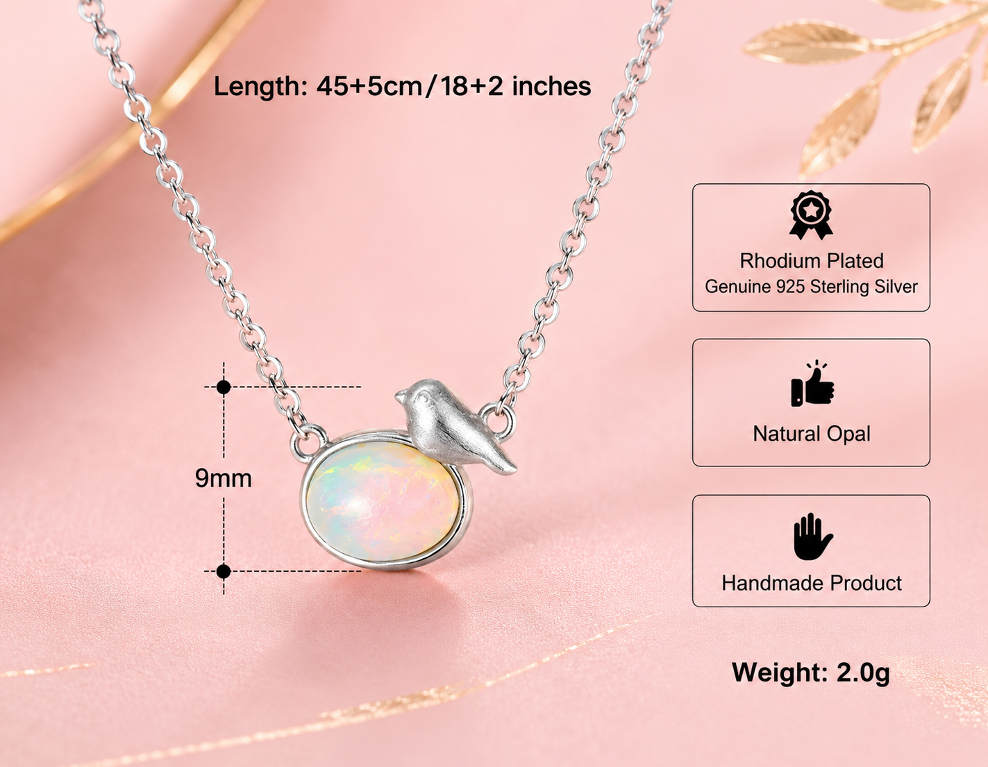 Whispering Opal Bird Set