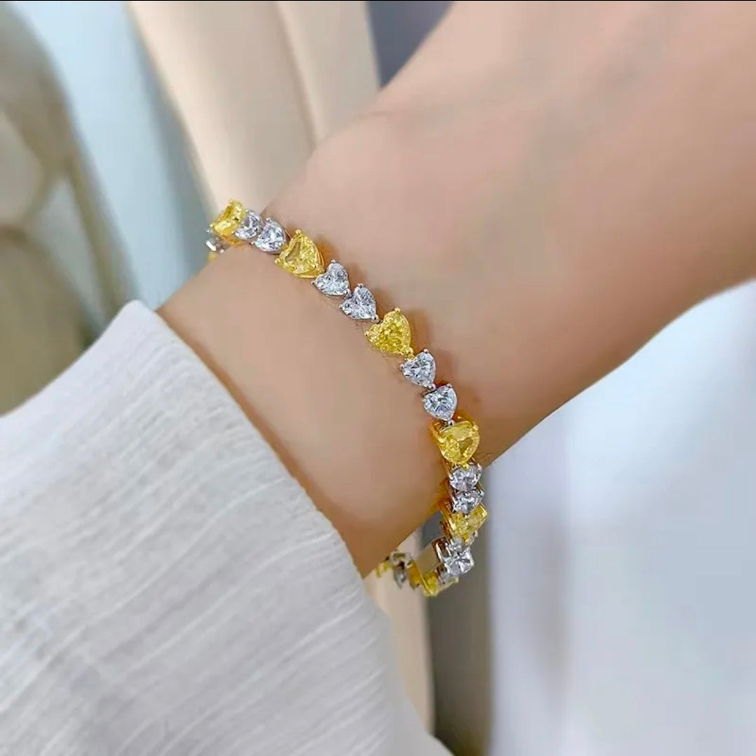 Aurora Ice Heart Bracelet