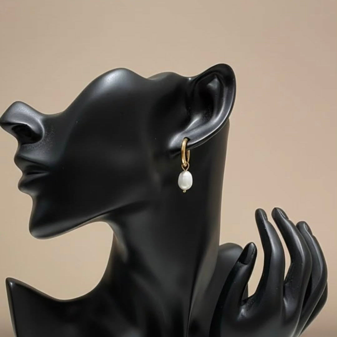 Pearl Tide Hoops
