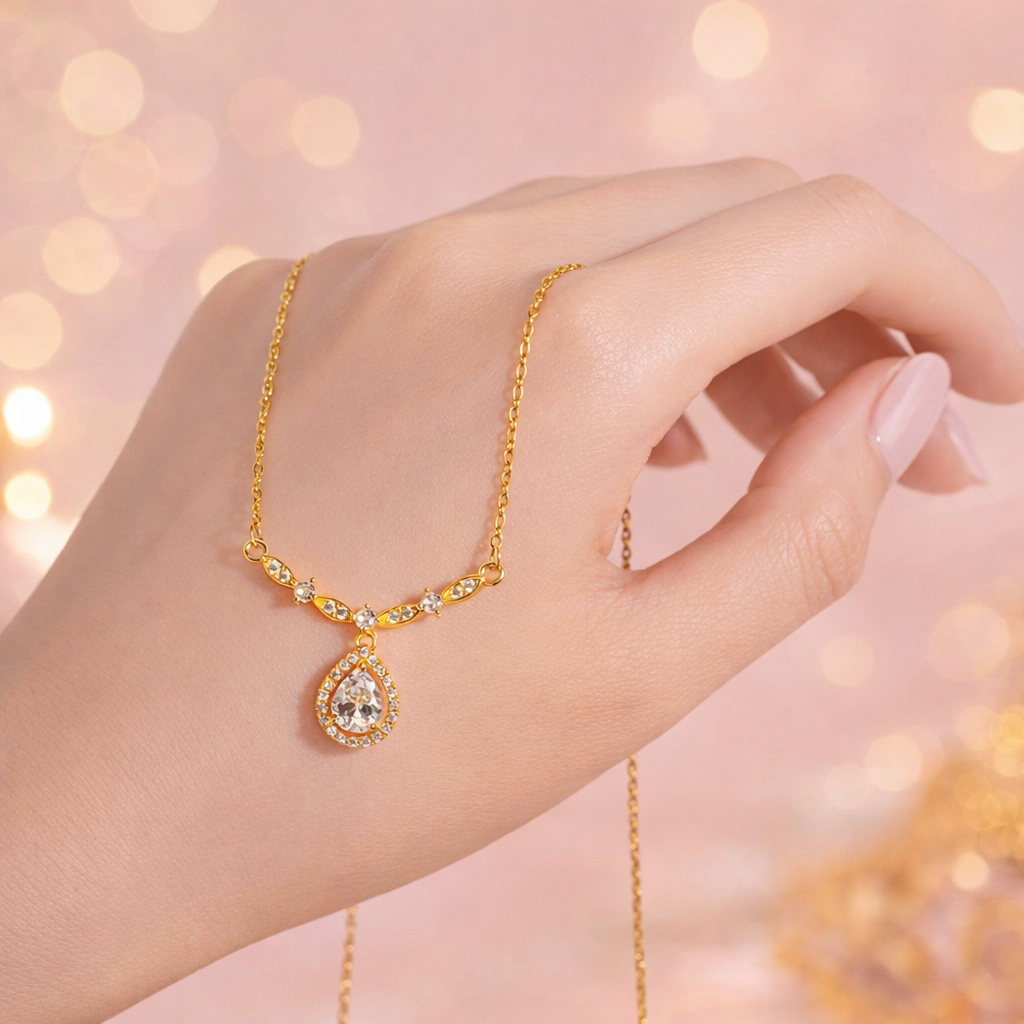 Aurélia Teardrop Necklace