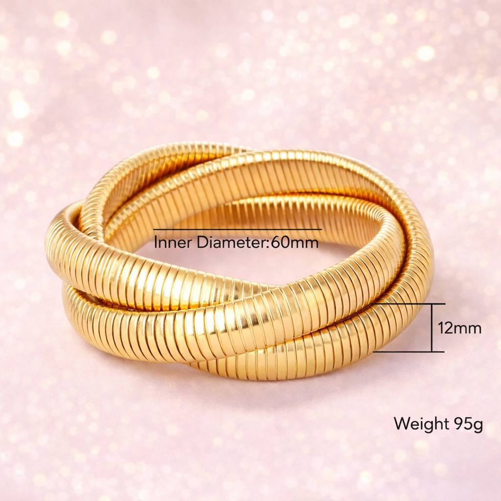 Aurélia Triple Gold Bangle