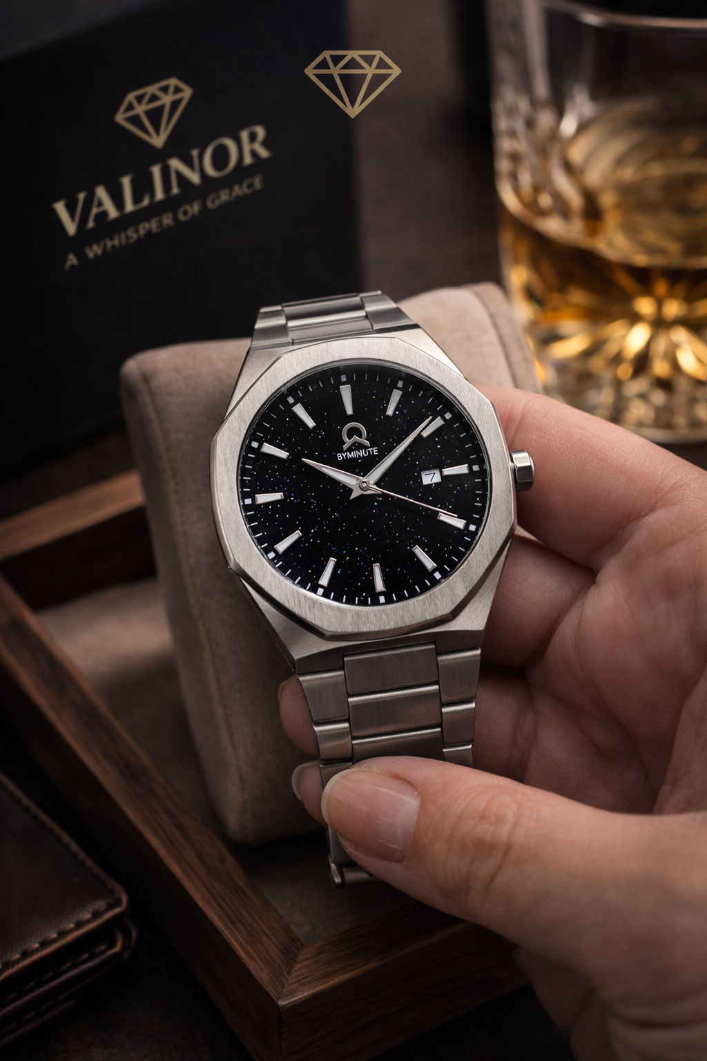 BYMINUTE Stellar Noir Watch