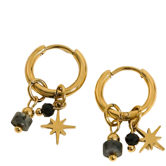 Stella Charm Hoops