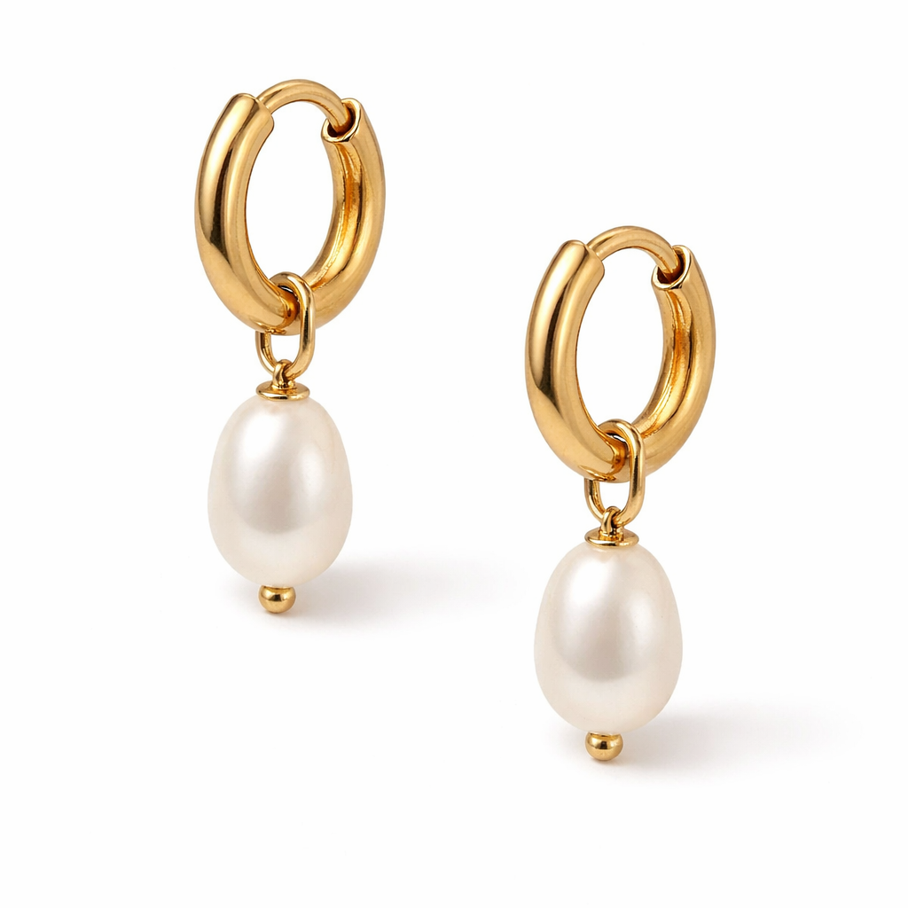 Pearl Tide Hoops