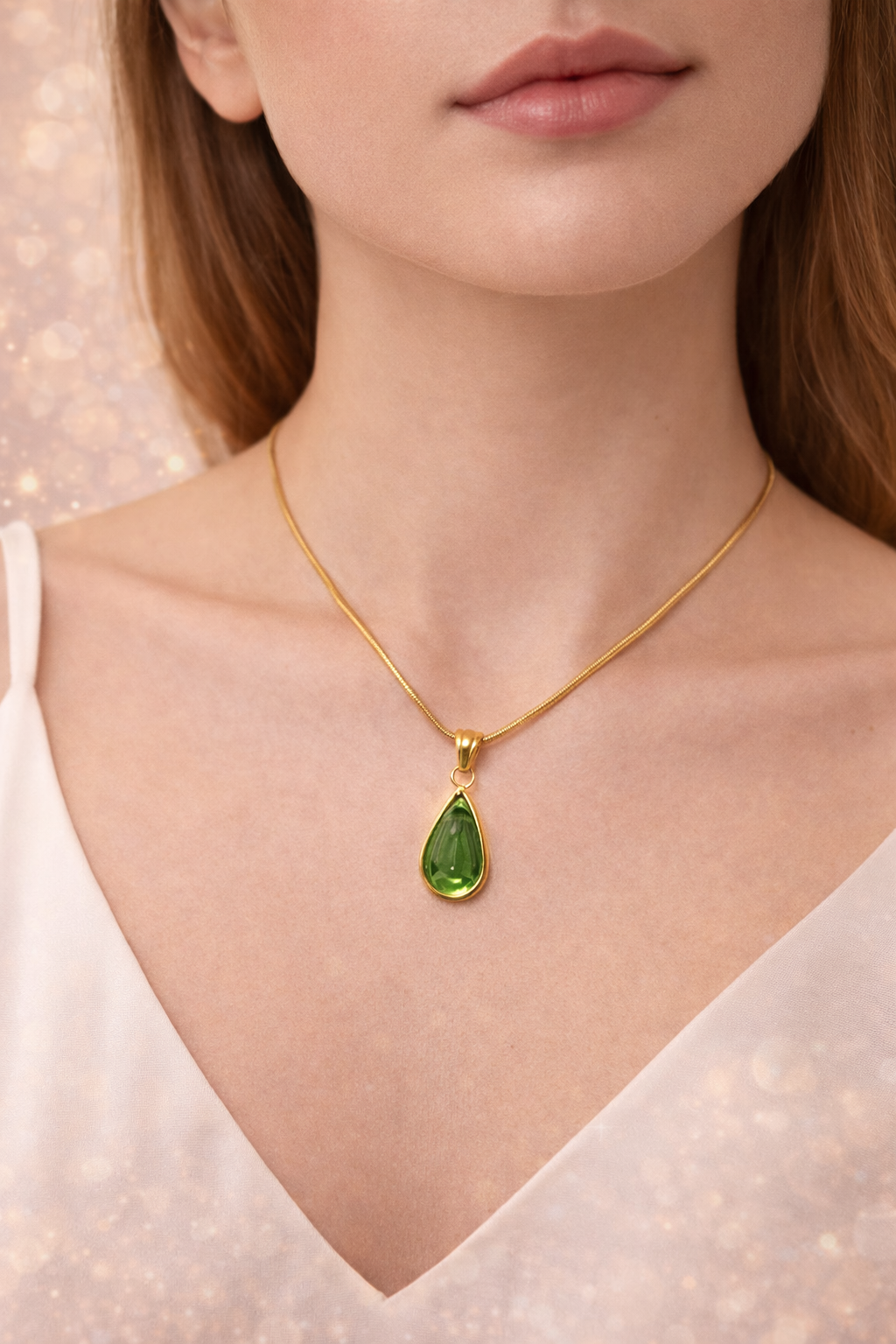 Emerald Drop Necklace