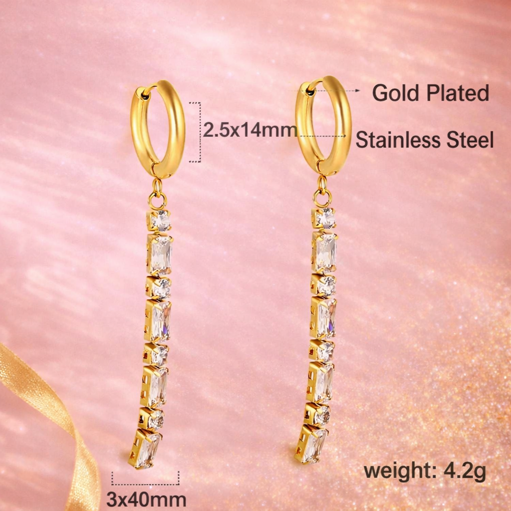 Lunéa Crystal Drop Earrings
