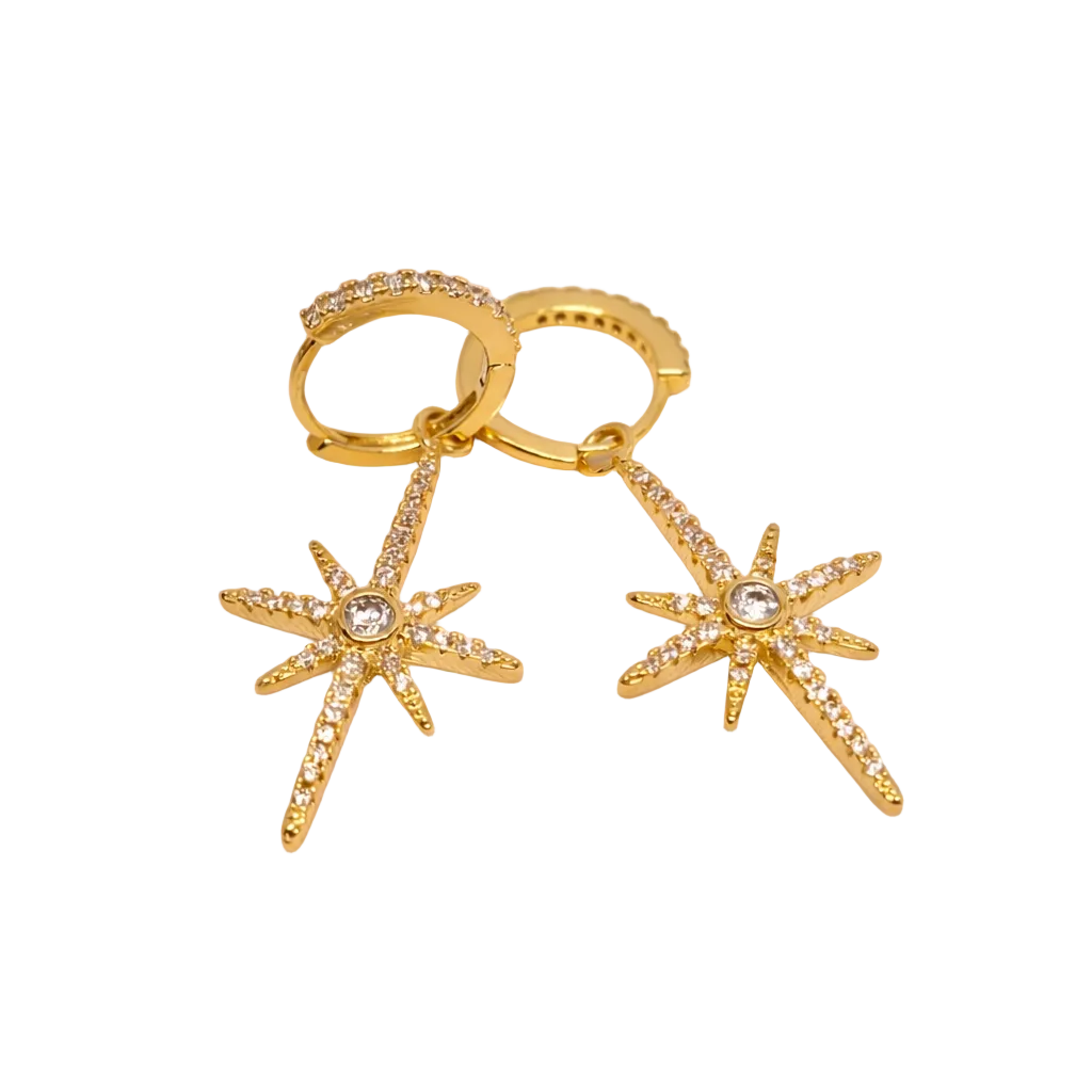 Celeste Star Drop Earrings