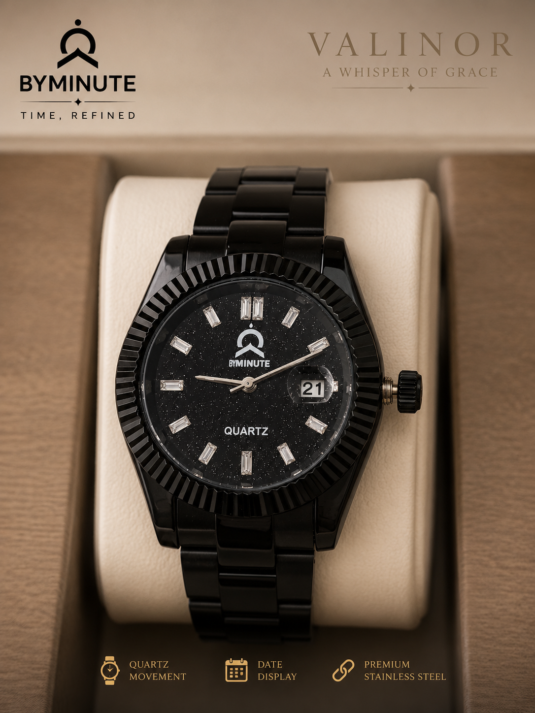BYMINUTE Midnight Stellar Watch