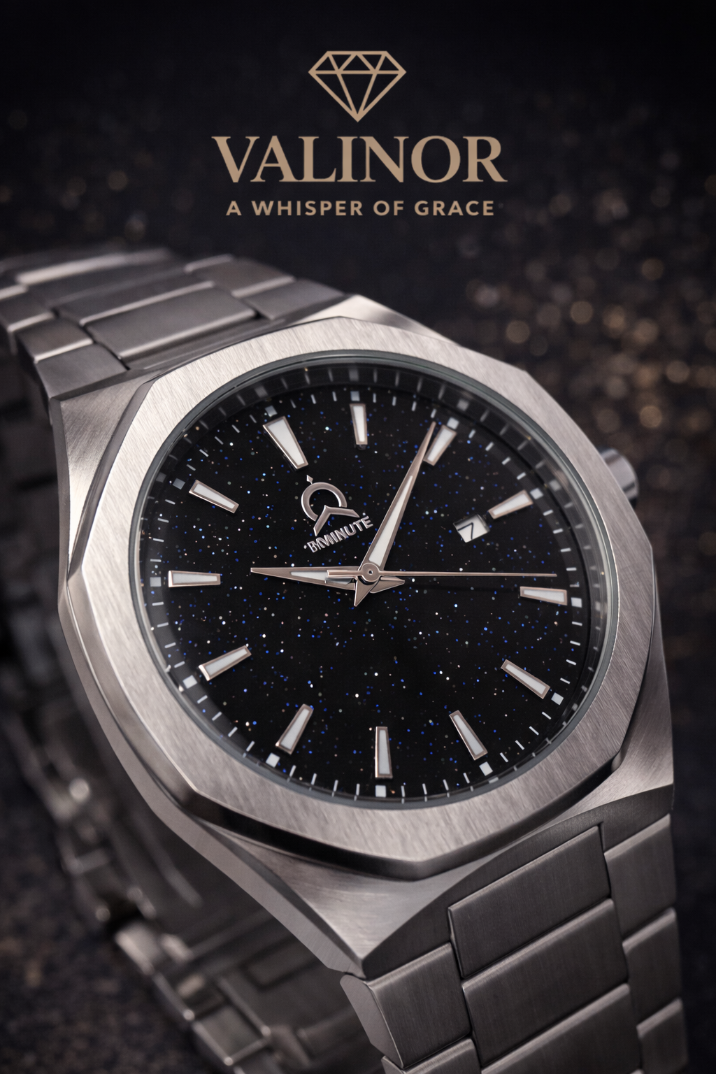 BYMINUTE Stellar Noir Watch