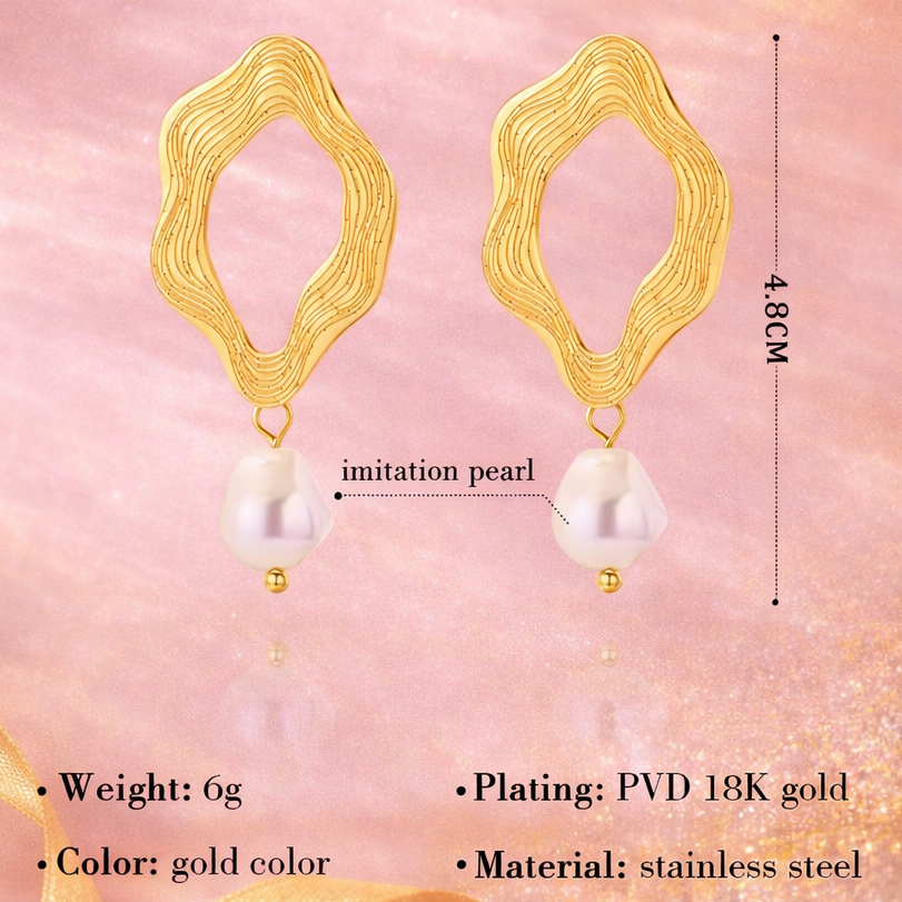 Elowen Pearl Drop Earrings