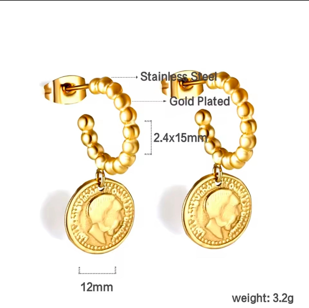 Aurea Coin Earring