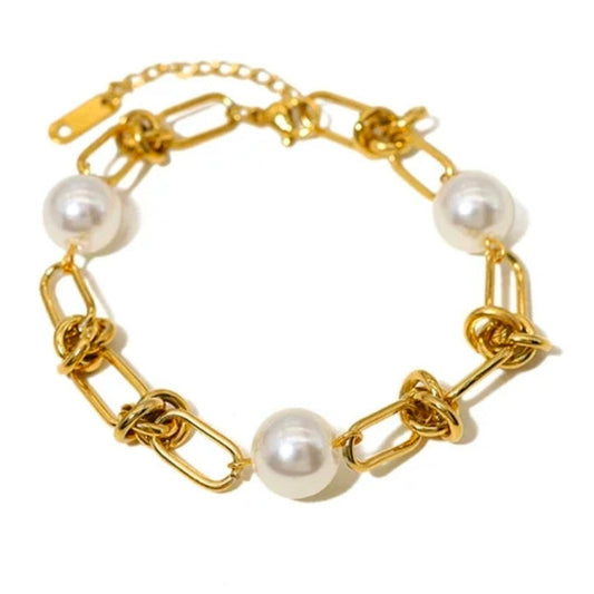 Aurelia Pearl Link Bracelet