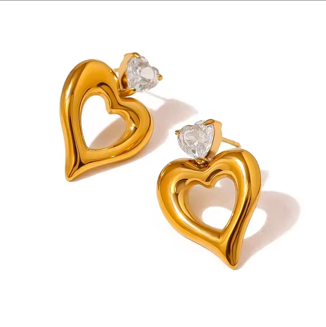 Amoria Heart Earrings
