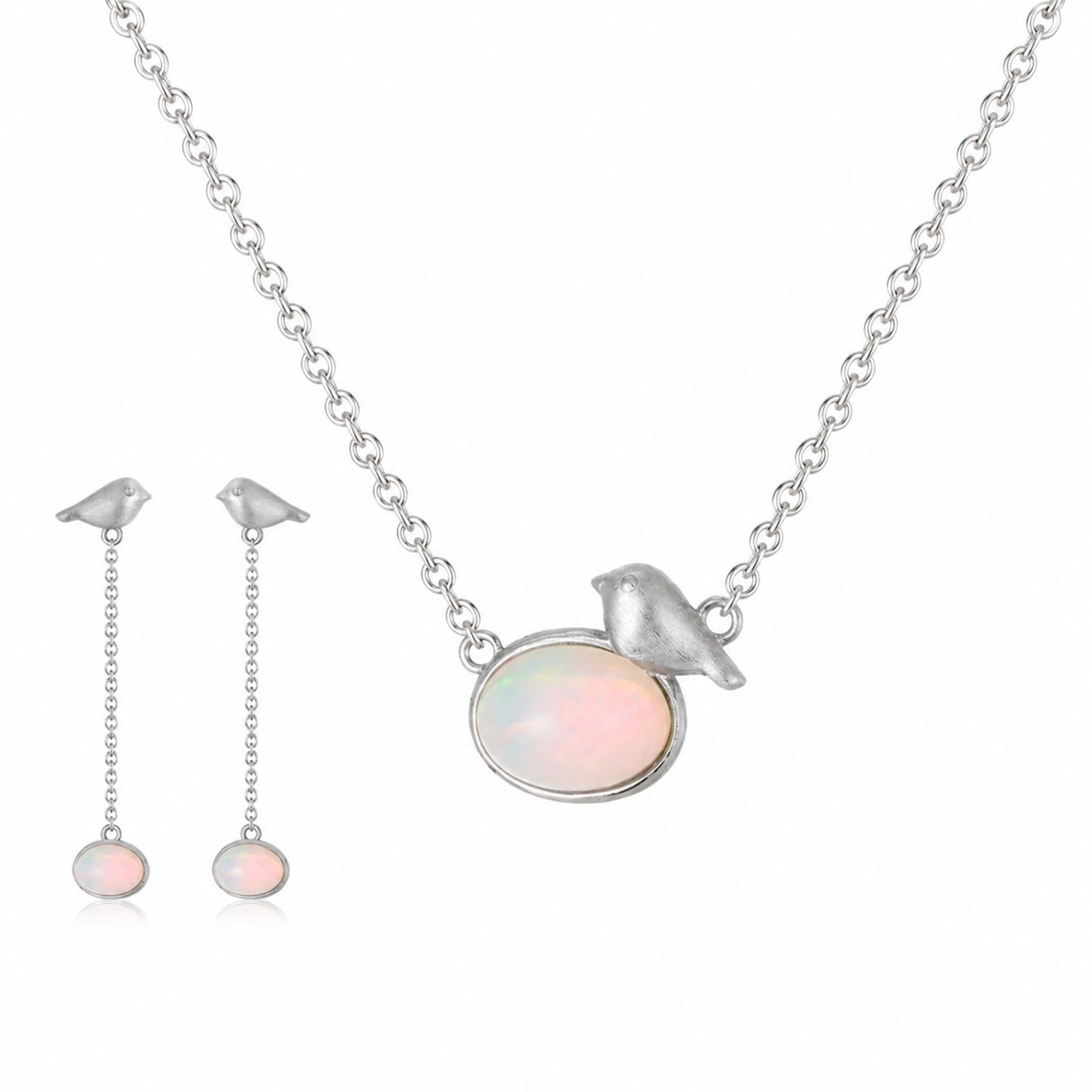 Whispering Opal Bird Set