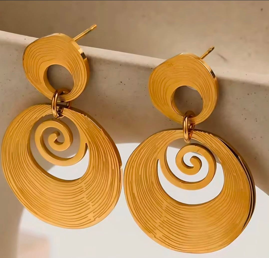 Solara Spiral Earrings